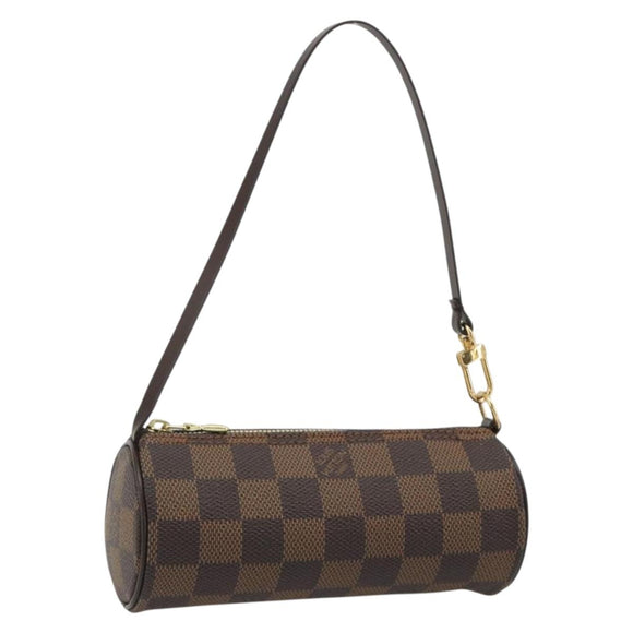 LOUIS VUITTON Damier Ebene Papillon Pouch LV Auth 189012