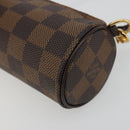 LOUIS VUITTON Damier Ebene Papillon Pouch LV Auth 189012-10