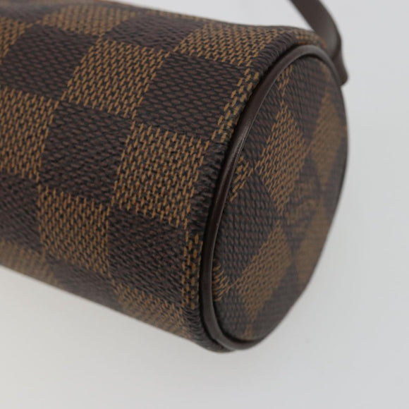 LOUIS VUITTON Damier Ebene Papillon Pouch LV Auth 189012