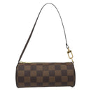 LOUIS VUITTON Damier Ebene Papillon Pouch LV Auth 189012-2