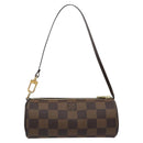 LOUIS VUITTON Damier Ebene Papillon Pouch LV Auth 189012-3