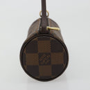 LOUIS VUITTON Damier Ebene Papillon Pouch LV Auth 189012-5