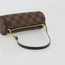 LOUIS VUITTON Damier Ebene Papillon Pouch LV Auth 189012-7