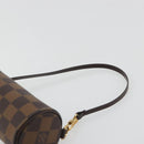LOUIS VUITTON Damier Ebene Papillon Pouch LV Auth 189012-8