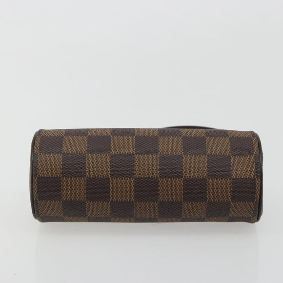 LOUIS VUITTON Damier Ebene Papillon Pouch LV Auth 189012