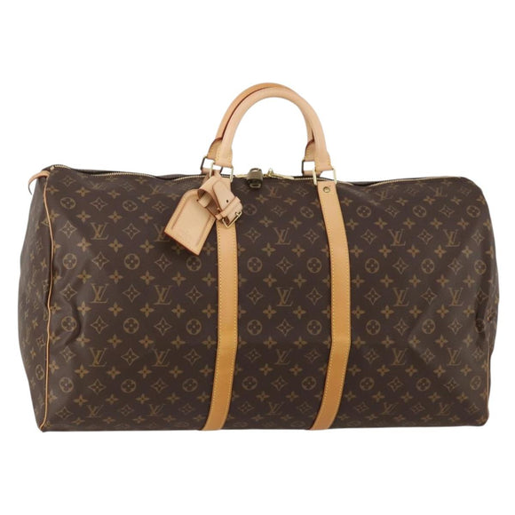 LOUIS VUITTON Monogram Keepall 60 Boston Bag M41422 LV Auth 189013A