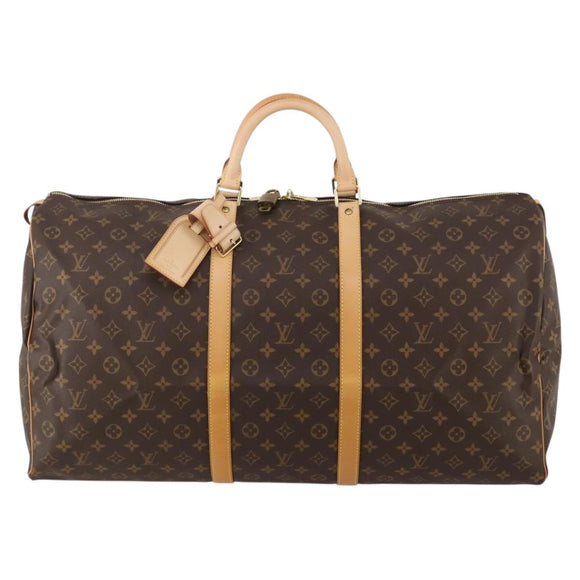 LOUIS VUITTON Monogram Keepall 60 Boston Bag M41422 LV Auth 189013A