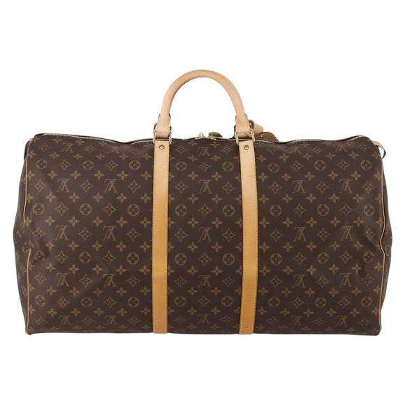 LOUIS VUITTON Monogram Keepall 60 Boston Bag M41422 LV Auth 189013A