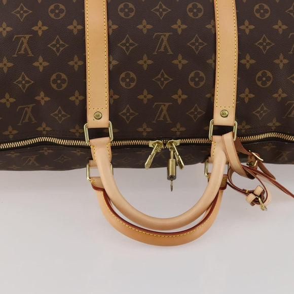 LOUIS VUITTON Monogram Keepall 60 Boston Bag M41422 LV Auth 189013A