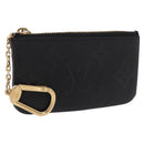 LOUIS VUITTON Monogram Empreinte Pochette Cles Purse Black M28796 Auth 189015V-1