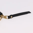 LOUIS VUITTON Monogram Empreinte Pochette Cles Purse Black M28796 Auth 189015V-9