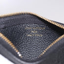 LOUIS VUITTON Monogram Empreinte Pochette Cles Purse Black M28796 Auth 189015V-18