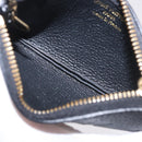 LOUIS VUITTON Monogram Empreinte Pochette Cles Purse Black M28796 Auth 189015V-10
