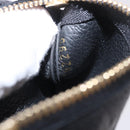 LOUIS VUITTON Monogram Empreinte Pochette Cles Purse Black M28796 Auth 189015V-11