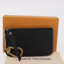 LOUIS VUITTON Monogram Empreinte Pochette Cles Purse Black M28796 Auth 189015V-12