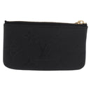 LOUIS VUITTON Monogram Empreinte Pochette Cles Purse Black M28796 Auth 189015V-2