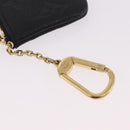 LOUIS VUITTON Monogram Empreinte Pochette Cles Purse Black M28796 Auth 189015V-7