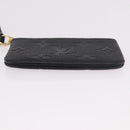 LOUIS VUITTON Monogram Empreinte Pochette Cles Purse Black M28796 Auth 189015V-5