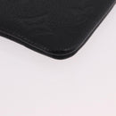 LOUIS VUITTON Monogram Empreinte Pochette Cles Purse Black M28796 Auth 189015V-14