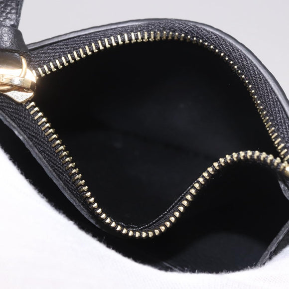 LOUIS VUITTON Monogram Empreinte Porte Monnaie Rosary Black M81455 Auth 189016