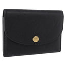 LOUIS VUITTON Monogram Empreinte Porte Monnaie Rosary Black M81455 Auth 189016-1