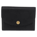 LOUIS VUITTON Monogram Empreinte Porte Monnaie Rosary Black M81455 Auth 189016-13
