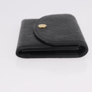LOUIS VUITTON Monogram Empreinte Porte Monnaie Rosary Black M81455 Auth 189016-3