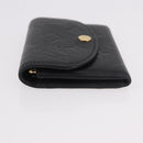 LOUIS VUITTON Monogram Empreinte Porte Monnaie Rosary Black M81455 Auth 189016-4