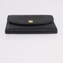LOUIS VUITTON Monogram Empreinte Porte Monnaie Rosary Black M81455 Auth 189016-6