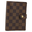 LOUIS VUITTON Damier Ebene Agenda PM Day Planner Cover R20700 LV Auth 189019-1