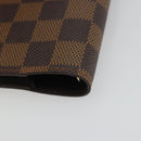 LOUIS VUITTON Damier Ebene Agenda PM Day Planner Cover R20700 LV Auth 189019-15