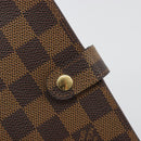 LOUIS VUITTON Damier Ebene Agenda PM Day Planner Cover R20700 LV Auth 189019-17