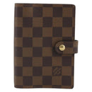 LOUIS VUITTON Damier Ebene Agenda PM Day Planner Cover R20700 LV Auth 189019-13