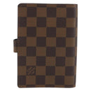LOUIS VUITTON Damier Ebene Agenda PM Day Planner Cover R20700 LV Auth 189019-2