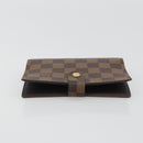 LOUIS VUITTON Damier Ebene Agenda PM Day Planner Cover R20700 LV Auth 189019-3