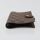 LOUIS VUITTON Damier Ebene Agenda PM Day Planner Cover R20700 LV Auth 189019-6