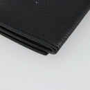 GUCCI Kaarthouder Leer Zwart Zilver Auth 189021A-16