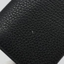 GUCCI Kaarthouder Leer Zwart Zilver Auth 189021A-8