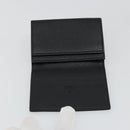 GUCCI Kaarthouder Leer Zwart Zilver Auth 189021A-9