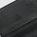 GUCCI Kaarthouder Leer Zwart Zilver Auth 189021A-18
