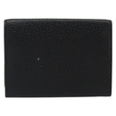 GUCCI Kaarthouder Leer Zwart Zilver Auth 189021A-2