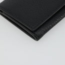 GUCCI Kaarthouder Leer Zwart Zilver Auth 189021A-14
