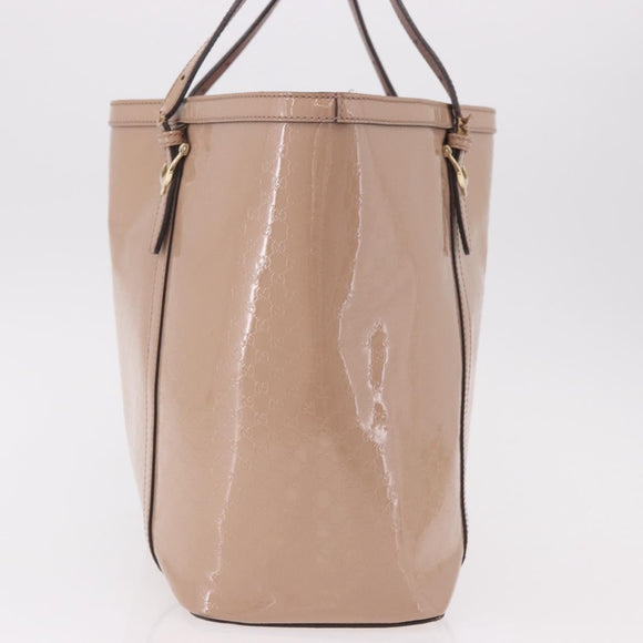GUCCI Micro GG Canvas Micro Guccissima Tote Bag PVC Pink Gold 309613 Auth 189026