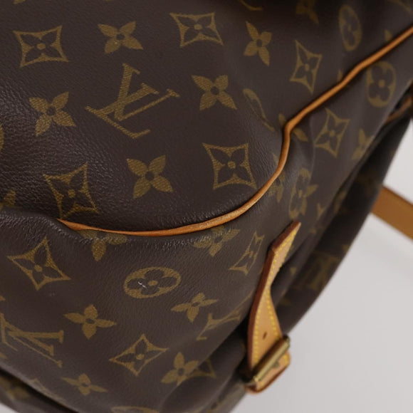 LOUIS VUITTON Monogram Saumur 35 Shoulder Bag M42254 LV Auth 189028A