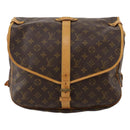 LOUIS VUITTON Monogram Saumur 35 Shoulder Bag M42254 LV Auth 189028A-13