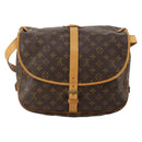 LOUIS VUITTON Monogram Saumur 35 Shoulder Bag M42254 LV Auth 189028A-2