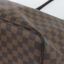 LOUIS VUITTON Damier Ebene Neverfull MM Tote Bag N51105 LV Auth 189029-15