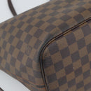 LOUIS VUITTON Damier Ebene Neverfull MM Tote Bag N51105 LV Auth 189029-16