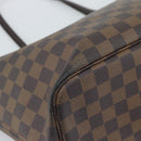 LOUIS VUITTON Damier Ebene Neverfull MM Tote Bag N51105 LV Auth 189029-18
