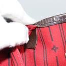 LOUIS VUITTON Damier Ebene Neverfull MM Tote Bag N51105 LV Auth 189029-12